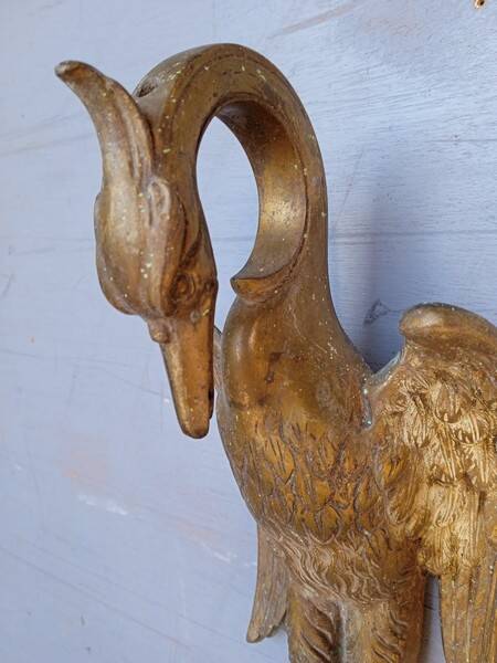 Bronze wall lamp Heron ep art deco 1930/40