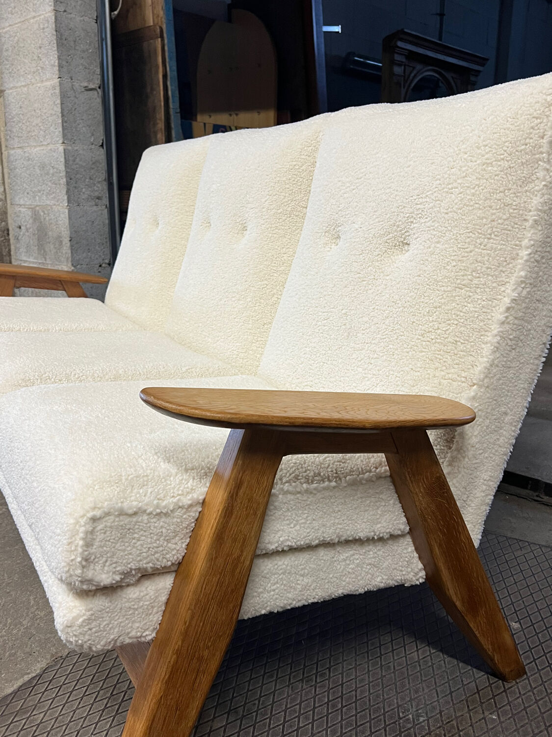 Canape SK 640 Design de Pierre Guariche Steiner année 1950