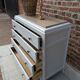 Marble-topped chest of drawers
