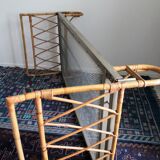 Vintage rattan bed 1 person