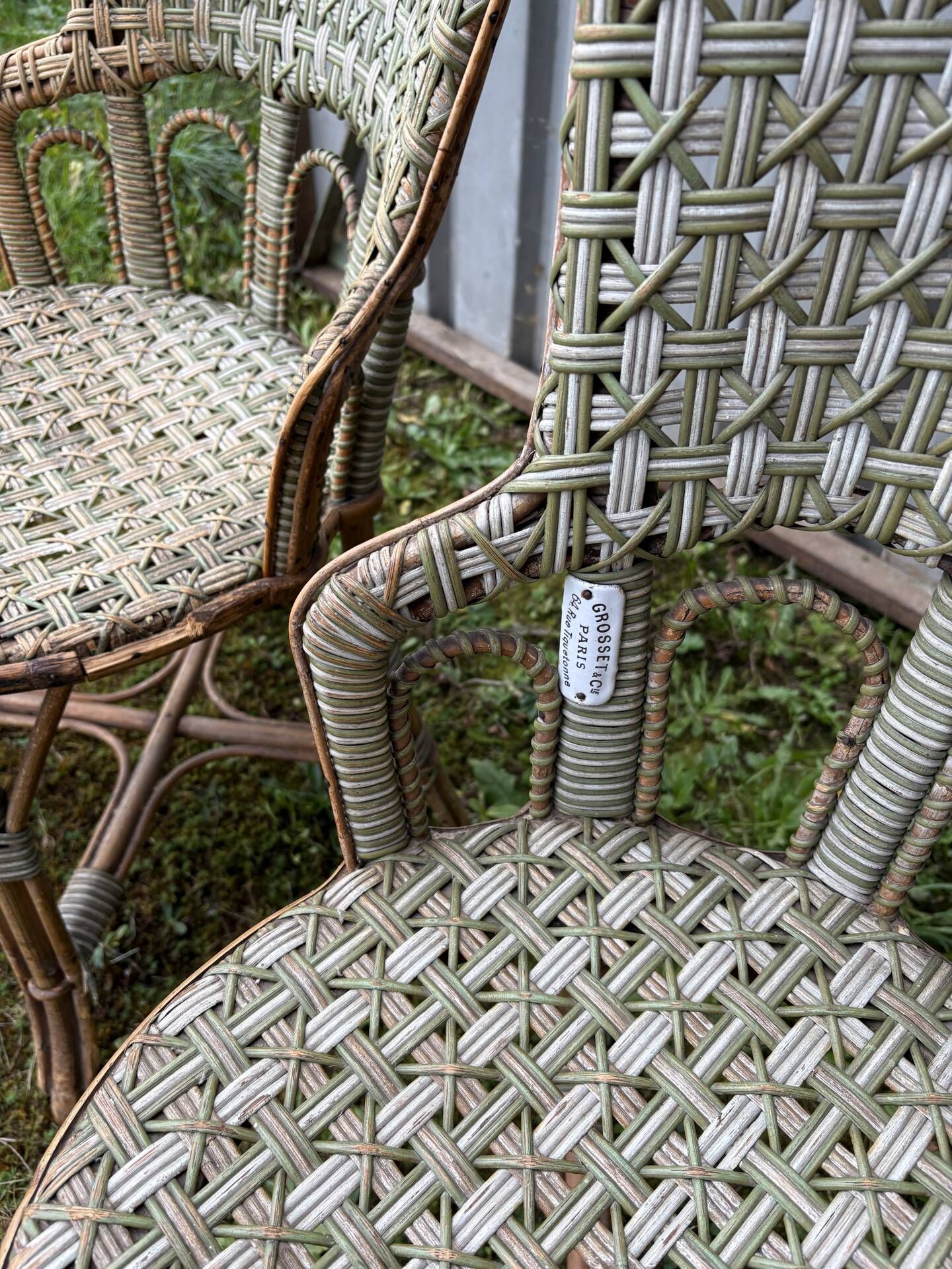Wicker garden furniture 1920
