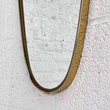 Golden rearview mirror and free form from the 1950s