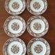 Set of 6 old flat plates