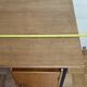 Vintage desk in metal and wood, 50s-60s