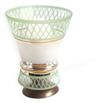 Small old glass lamp