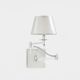 Maison Charles adjustable wall light, brushed steel, circa 1960