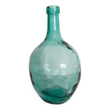 Blue-green demijohn carboy, vintage French, Viresa