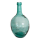 Greenish-blue Dame-Jeanne bottle, vintage French, Viresa