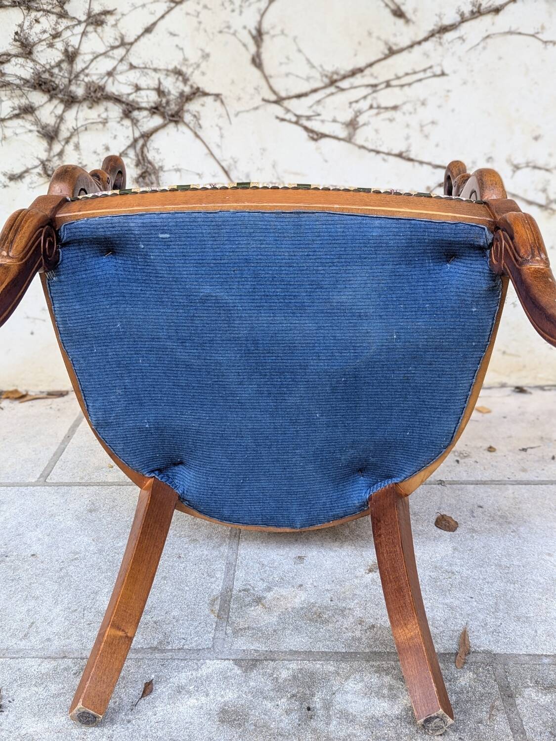 Pair of "swan neck" armchairs