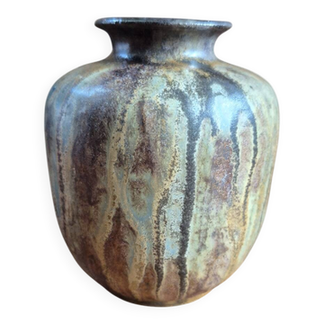 Vase Art déco Roger Guerin 177 A - 12 cm en grès émaillé