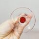 10 ruby red blown glass champagne flutes