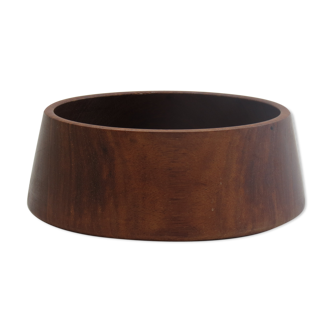 Midcentury afrormosia wooden fruit bowl 1960