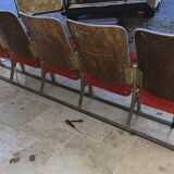 Vintage theater bench