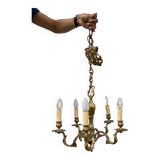 5 branch chandelier