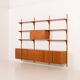 Hansen and Guldborg 3 bay teak wall unit, Denmark 1960s
