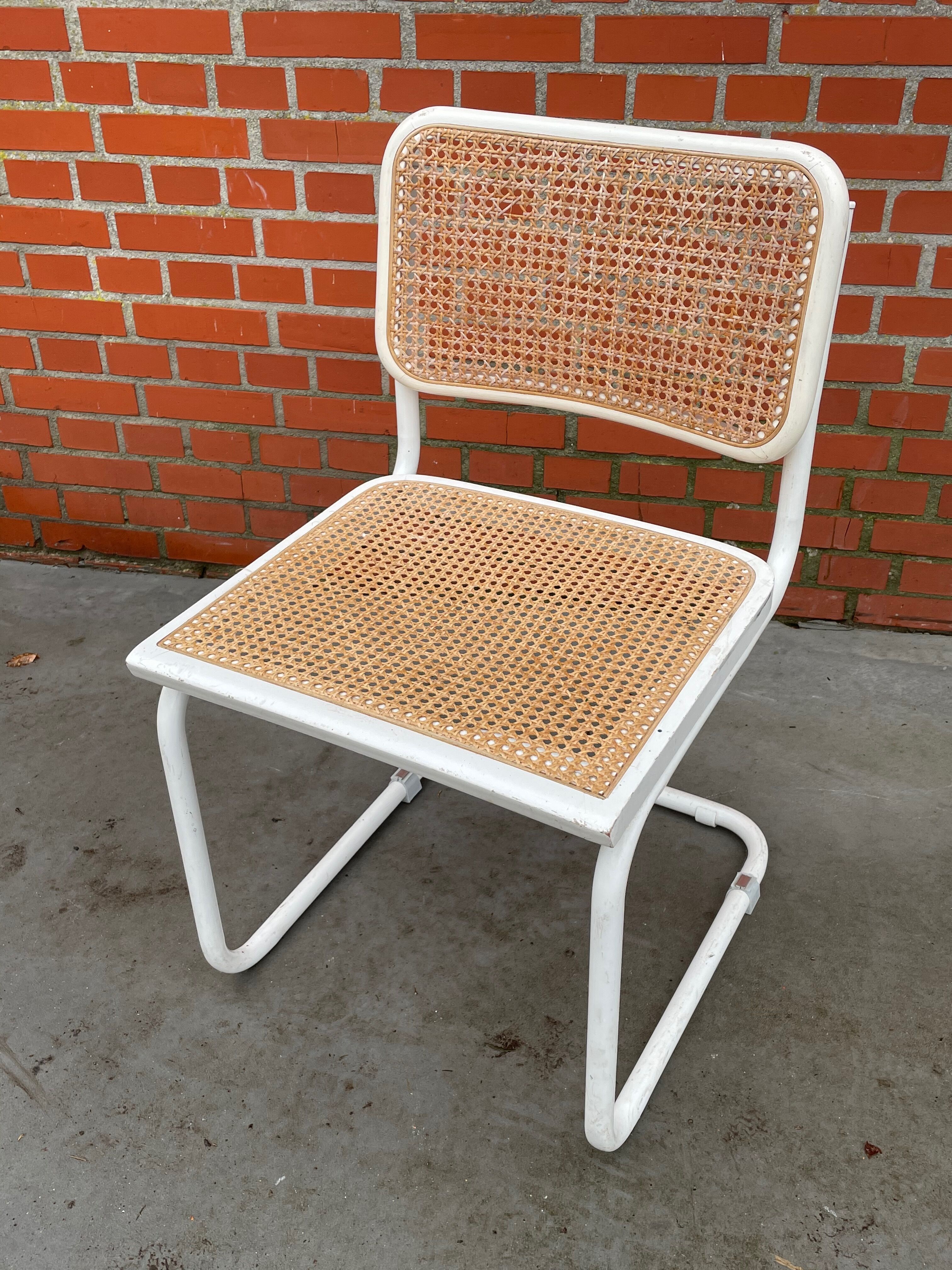 Set of 4 Cesca Model chairs by Marcel Breuer