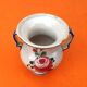 1950s Small baluster-shaped Italian ceramic vase with floral decoration