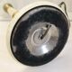 Large vintage column lamp from the 50s, molded glass floor lamp