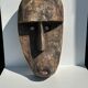 Large Timor mask in patinated wood H:50cm (1)