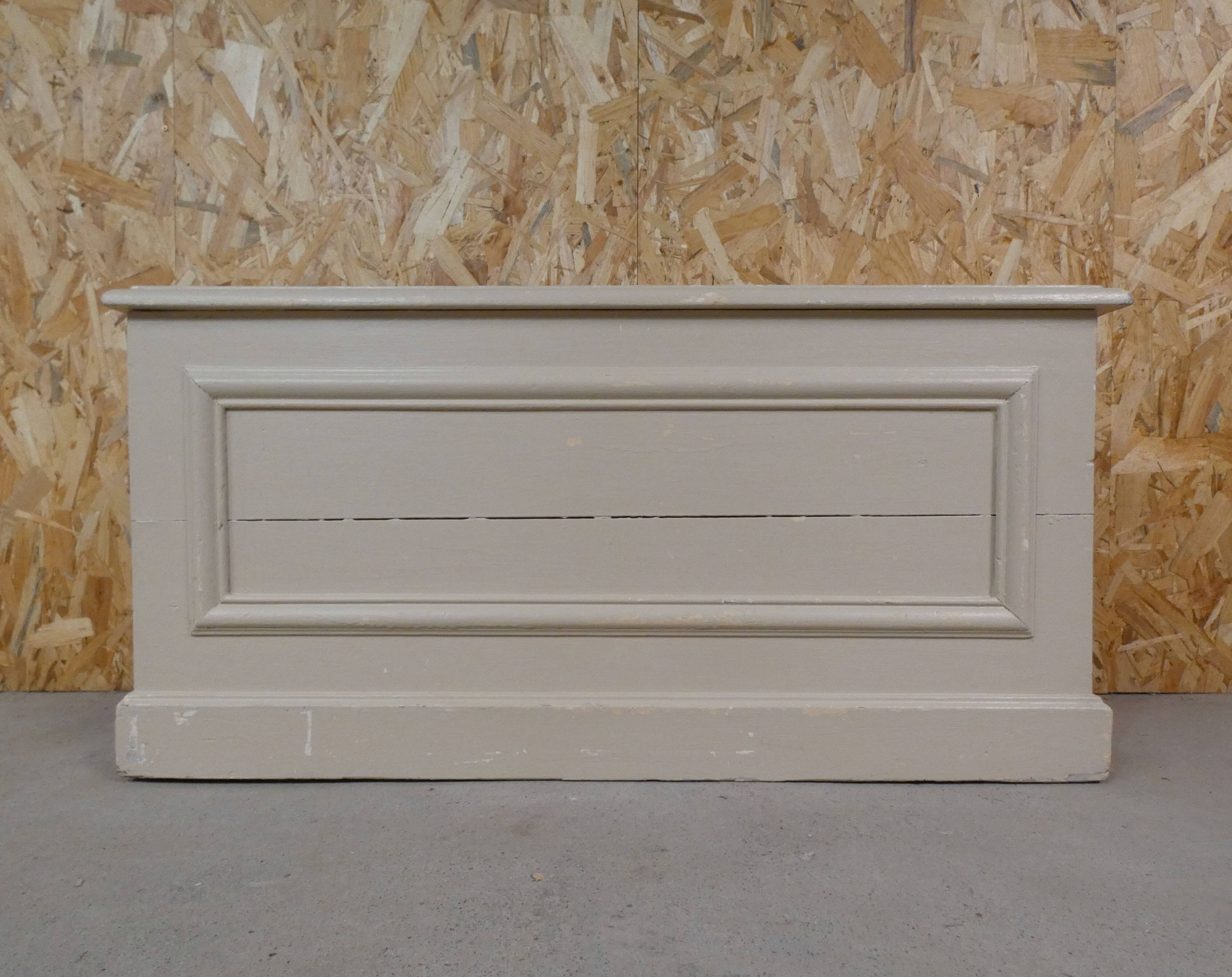 old solid wood bench chest