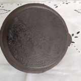 Japanese black enameled cast iron teapot