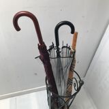 Wrought iron umbrella holder
