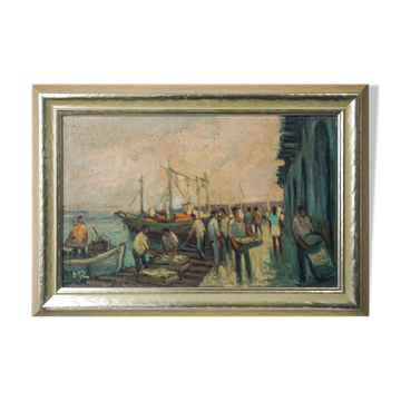 Navigateurs au port d'Arenys - Josep Martinez Romero