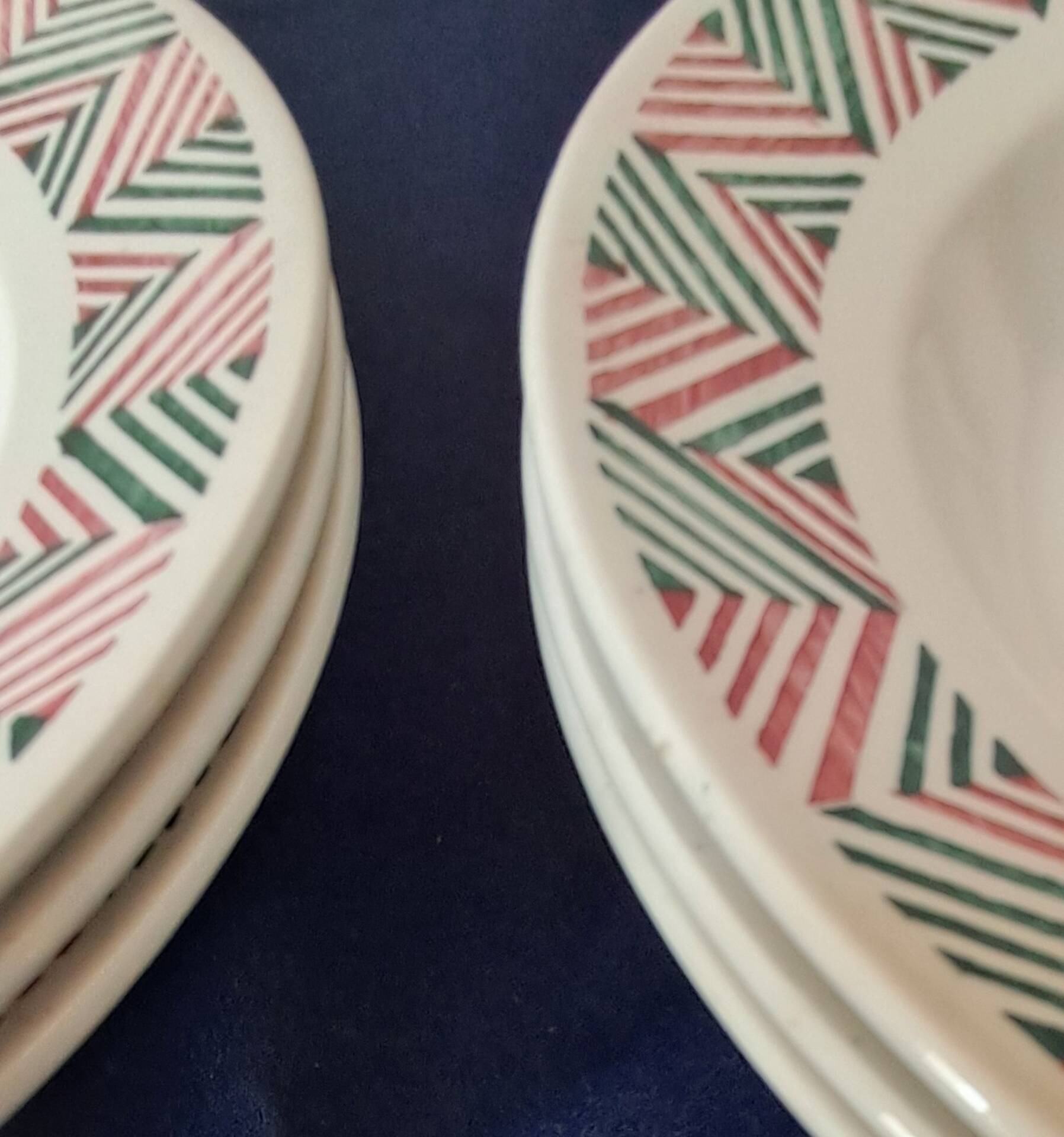 6 assiettes creuses modèle Adèle de Digoin Sarreguemines