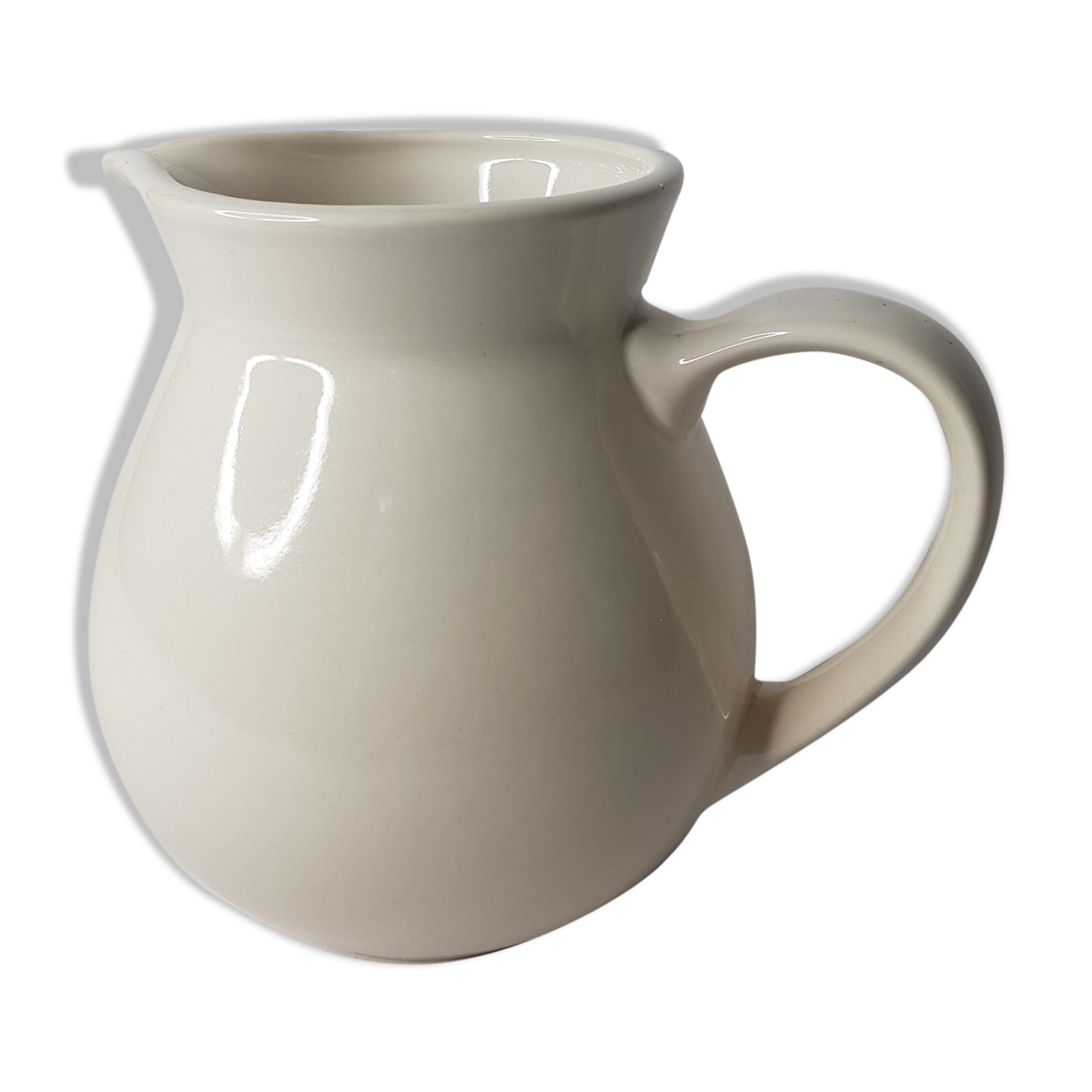 Milk in ceramic pot