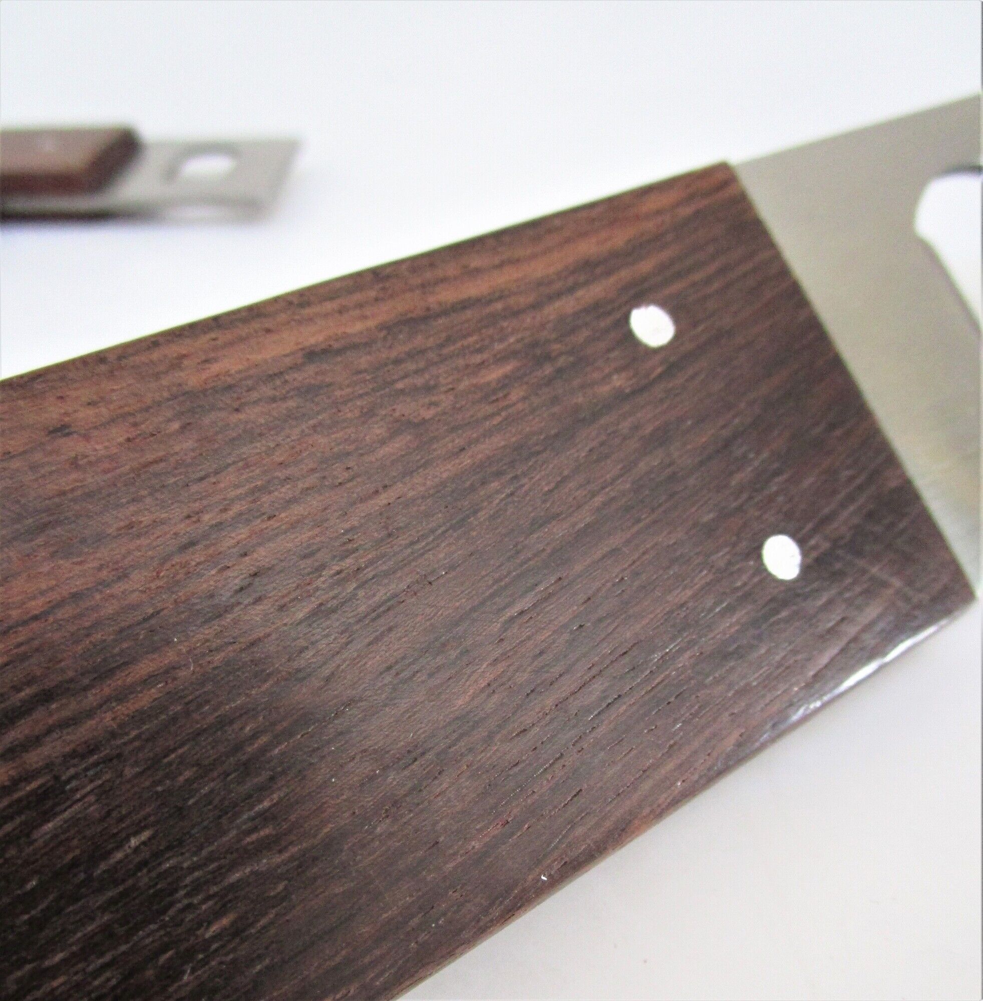 set rosewood stainless steel nutcracker corkscrew bottle opener design 70s Letang Remy