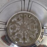 Pique flowers art-deco metal silver Gallia