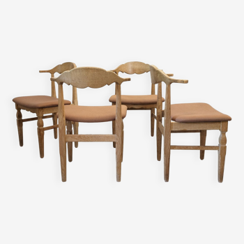 Chaises scandinave Henning Kjaernulf années 60/70