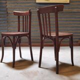 Pair of Baumann bistro chairs. Distribution Henri Julien Oblinghem