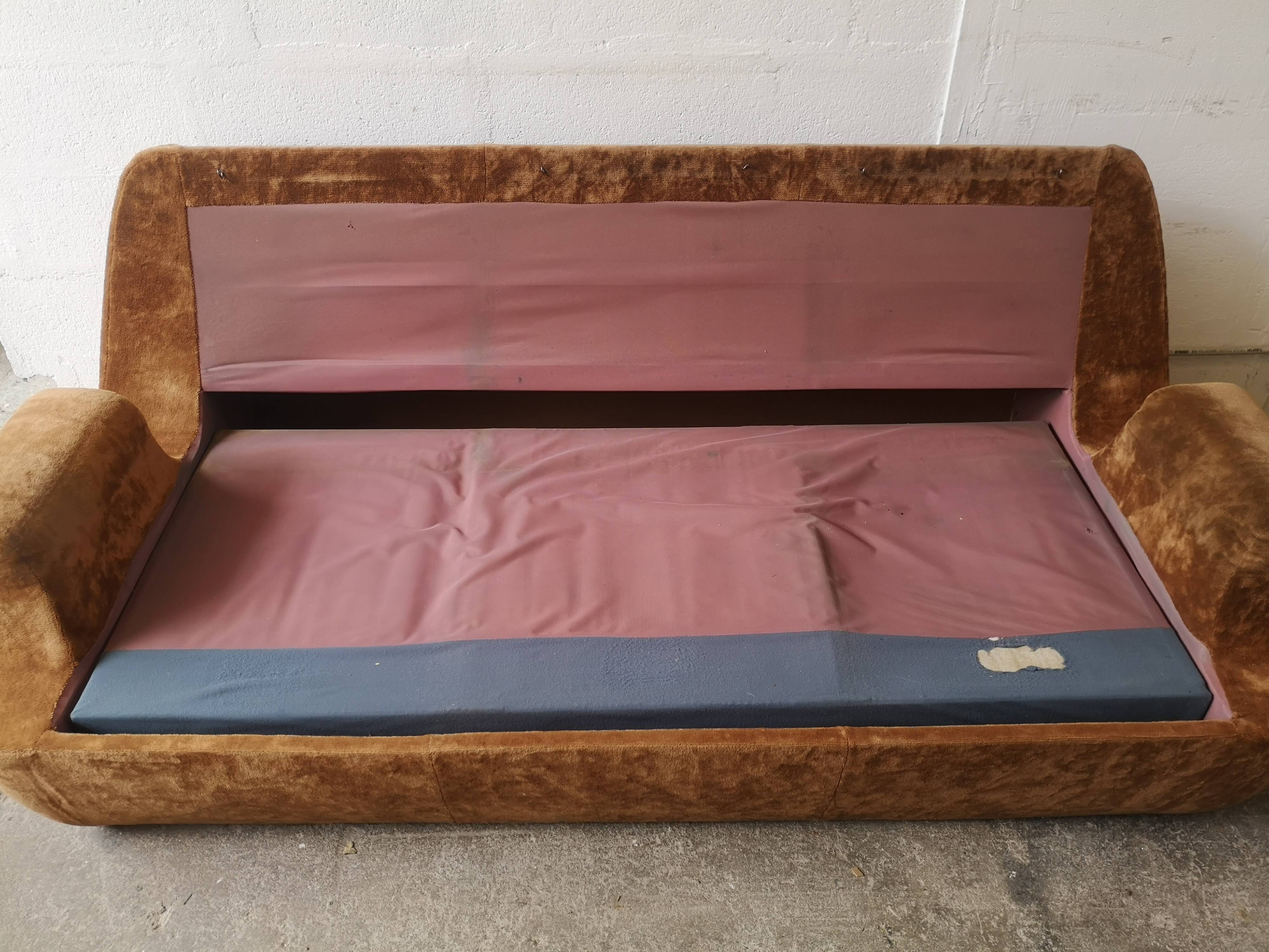 Vintage velvet sofa