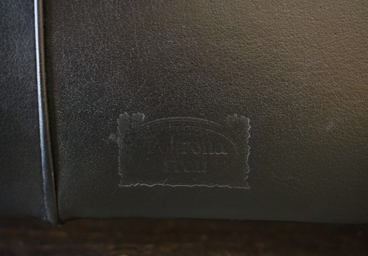 Black Leather Sofa by Tito Agnoli for Poltrona Frau, Italy, 1980s