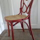 Coubated wooden chair