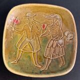 Ceramic trinket bowl Italian numbered, Alessio Tasca, mid Century