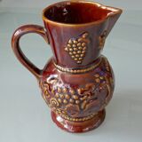 Glazed earthenware pitcher