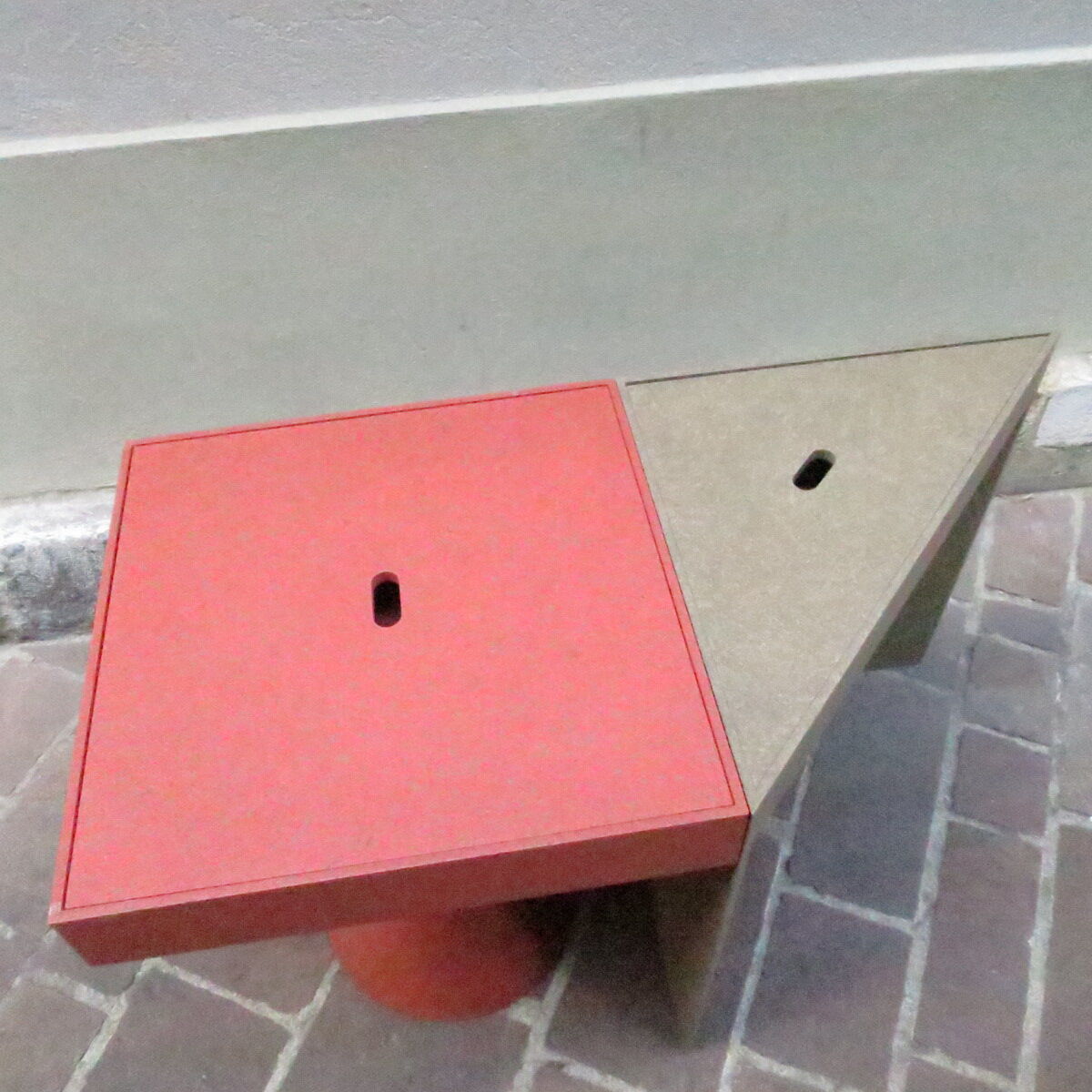 Red Table Massimo Morozzi Tangram 1983 Cassina