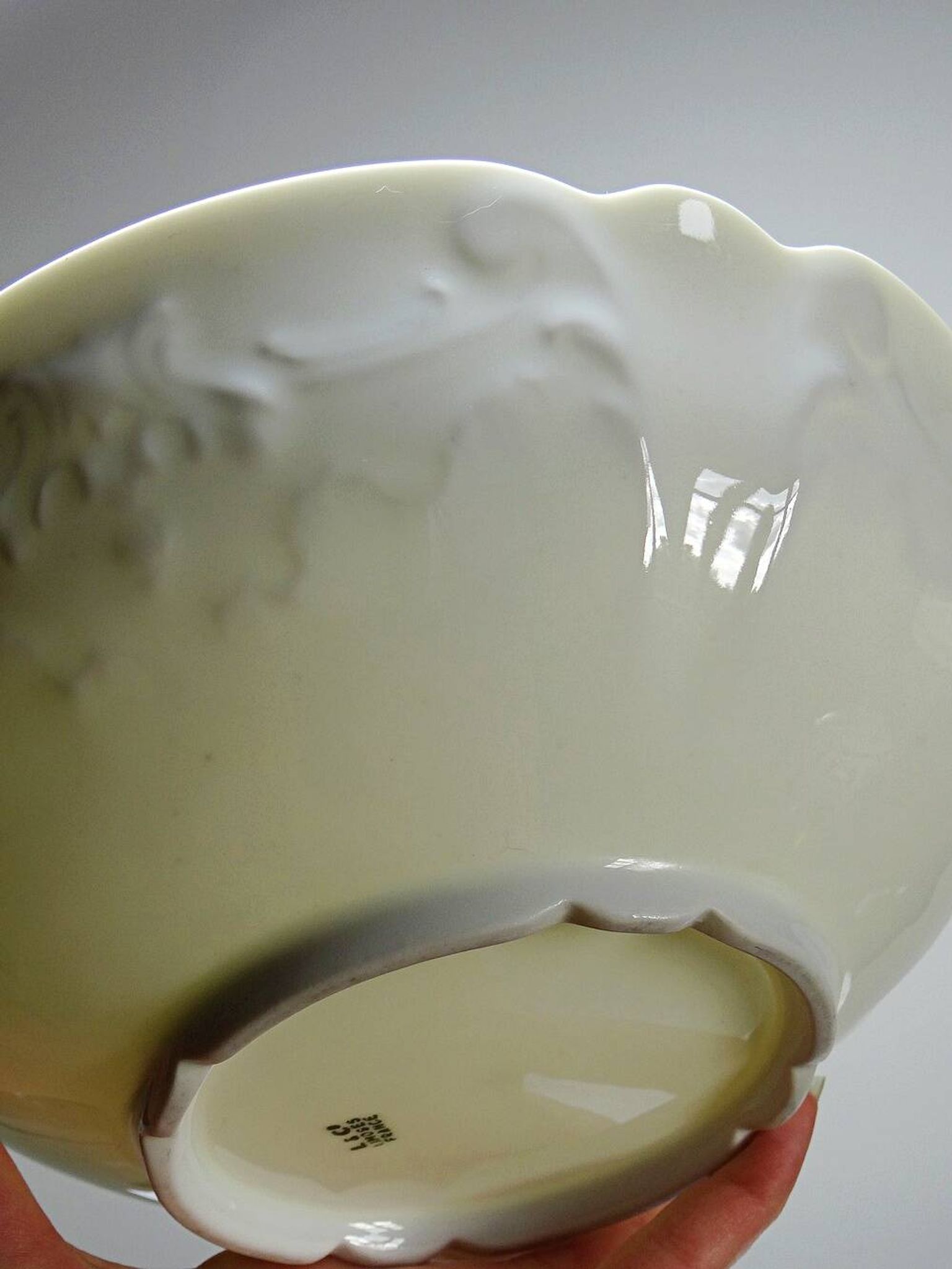 Dessert service Limoges L&Cie Lafarge 12 pieces white porcelain years