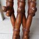 Extendable wooden coat rack