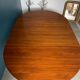 Vintage round table with extension cords