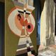 Large original kinetic tapestry OPart. France, 1970s