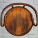 Children's high stool in curved wood, 1890s