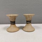 A set of beautiful ceramic candle holders from Danish Tue Poulsen.
