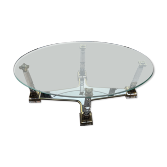 Table basse verre et plexiglas altuglas