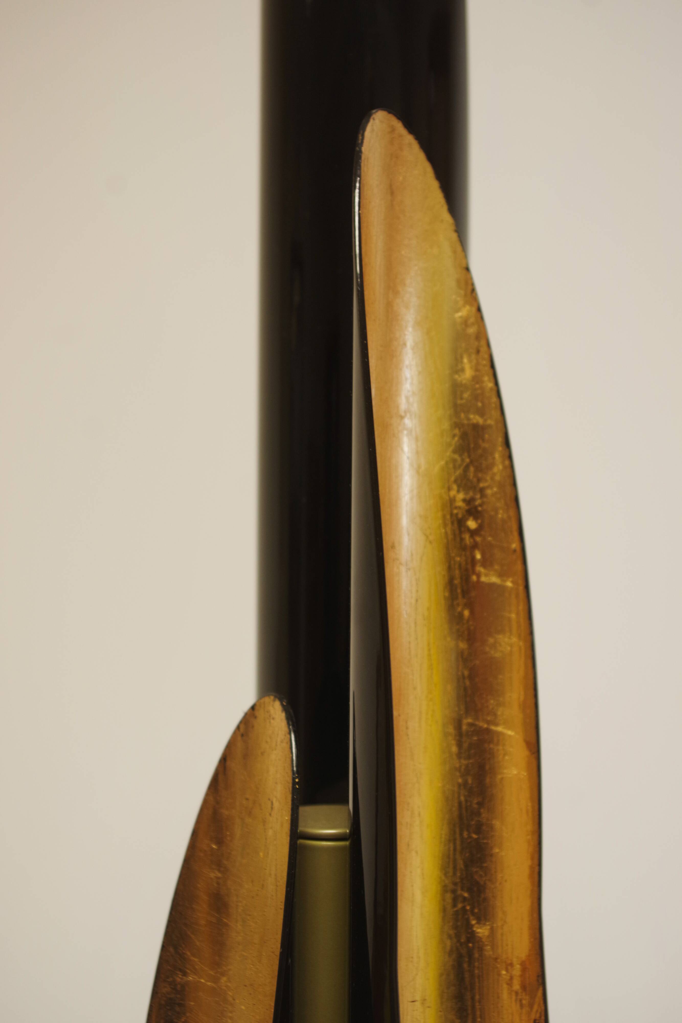 Lampadaire Coltrane - Éclairage de luxe moderne en laiton et noir mat