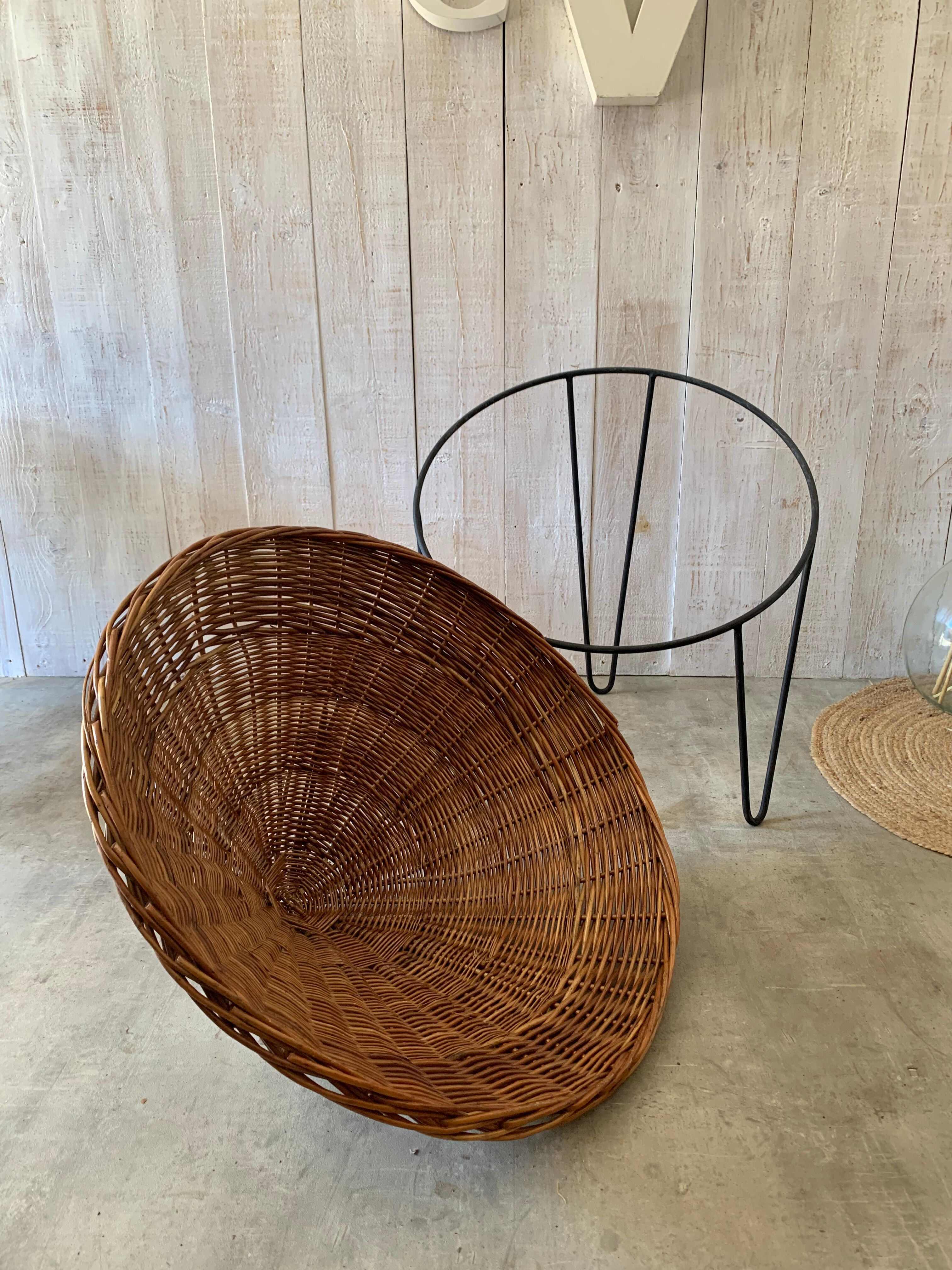 Pair of armchairs "baskets"