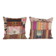 Set of 2 vintage kilim cushion covers 48x48 cm
