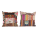Set of 2 vintage kilim cushion covers 48x48 cm